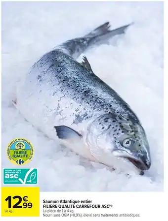 Promotion Exclusives de 4
Saumon atlantique entier : Découvrez l'Offre incontournable