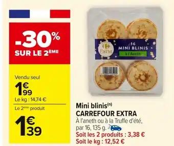 CARREFOUR EXTRA Mini blinis 135 g