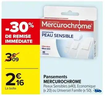 MERCUROCHROME Pansements