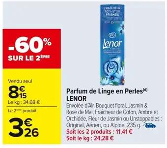 LENOR Parfum de Linge en Perles 235 g