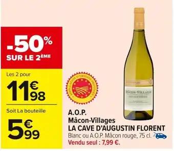 LA CAVE D'AUGUSTIN FLORENT A.O.P. Mâcon-Villages 75 cl