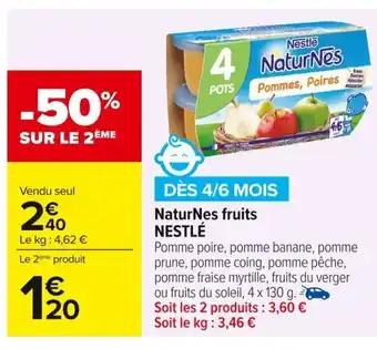 NESTLÉ NaturNes fruits 4 x 130 g