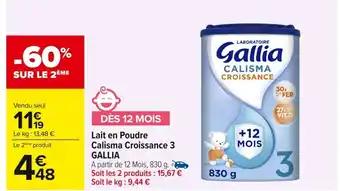 Promotion Exclusives de 8
Calisma croissance : Découvrez l'Offre incontournable