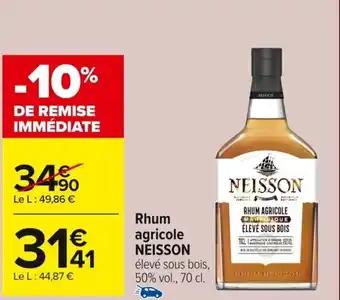 NEISSON Rhum agricole 70 cl