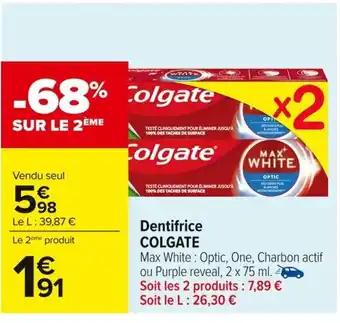 Promotion Exclusives de 29
Colgate : Découvrez l'Offre incontournable