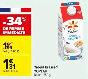 YOPLAIT Yaourt brassé 750 g