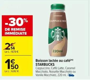 STARBUCKS Boisson lactée au café 220 ml