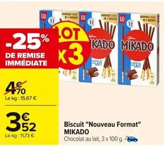 MIKADO Biscuit Nouveau Format 3 x 100 g