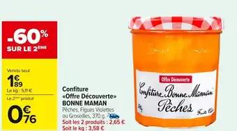 BONNE MAMAN Confiture Offre Découverte 370 g