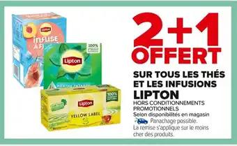 LIPTON Sur tous les thés et les infusions
