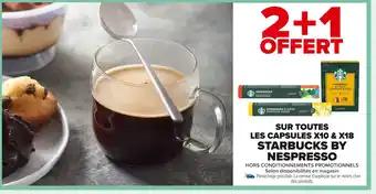 STARBUCKS BY NESPRESSO Sur toutes les capsules x10 & x18