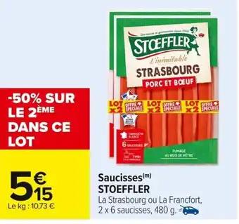 STOEFFLER Saucisses 480 g