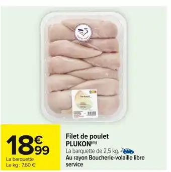PLUKON Filet de poulet 2,5 kg