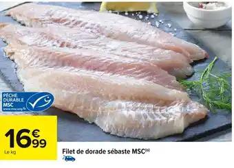 Filet de dorade sébaste MSC