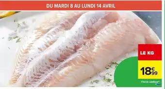 Filet de cabillaud 1 kg