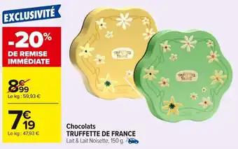 TRUFFETTE DE FRANCE Chocolats 150 g