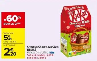 NESTLÉ Chocolat Chasse aux Œufs 120 g