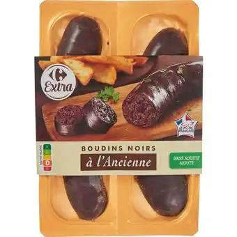 CARREFOUR EXTRA Boudins noirs à l'ancienne 2 x 125 g