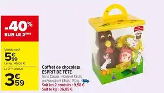 ESPRIT DE FÊTE Coffret de chocolats 130 g