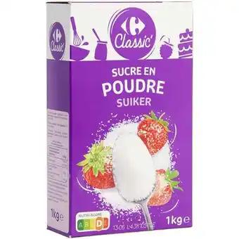 CARREFOUR CLASSIC' Sucre en poudre 1 kg