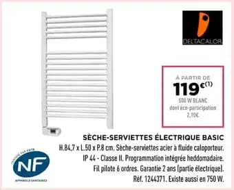 DELTACALOR Sèche-serviettes électrique BASIC