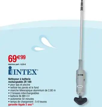 INTEX Nettoyeur à batterie rechargeable zr 100