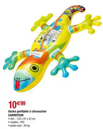 CARREFOUR Gecko gonflable à chevaucher