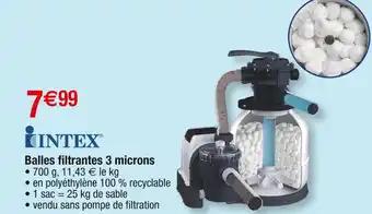 INTEX Balles filtrantes 3 microns