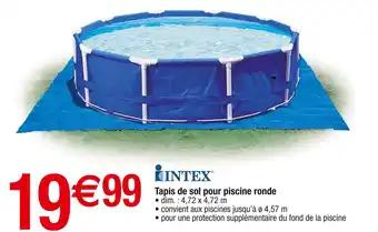INTEX Tapis de sol pour piscine ronde