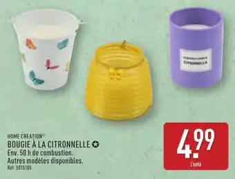 Promotion Exclusives de 4
Bougie citronnelle : Découvrez l'Offre incontournable