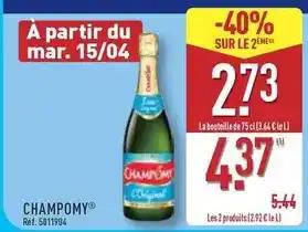 Promotion Exclusives de 2
Champomy : Découvrez l'Offre incontournable