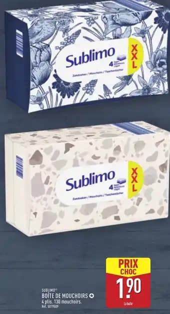 Promotion Exclusives de 7
Mouchoirs : Découvrez l'Offre incontournable