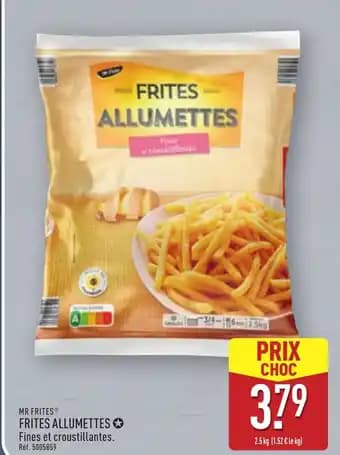 MR FRITES Frites allumettes 2,5 kg
