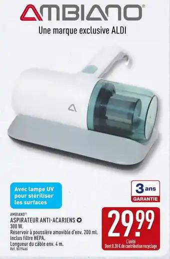 AMBIANO Aspirateur anti-acariens
