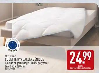 NOVITESSE Couette hypoallergénique