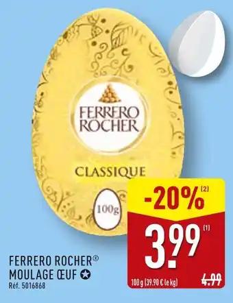 Ferrero Rocher Moulage œuf