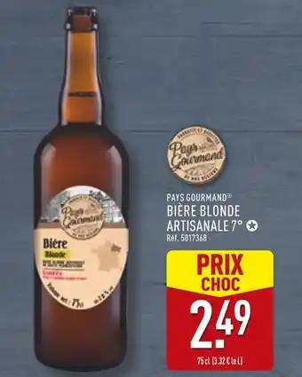 PAYS GOURMAND Bière blonde artisanale 7°