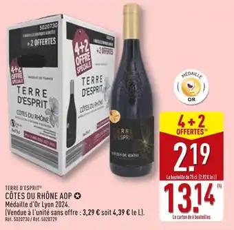 TERRE D'ESPRIT Côtes du rhône aop