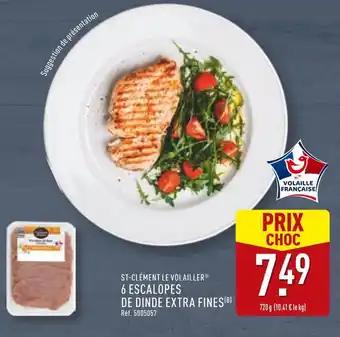 ST-CLÉMENT LE VOLAILLER 6 escalopes de dinde extra fines