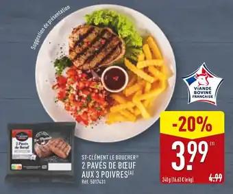 ST-CLÉMENT LE BOUCHER 2 pavés de bœuf aux 3 poivres