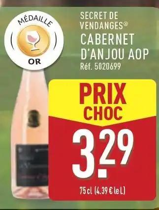 SECRET DE VENDANGES Cabernet d'Anjou AOP