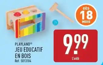 PLAYLAND Jeu éducatif en bois
