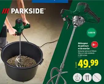 PARKSIDE® Mélangeur de peinture et de mortier