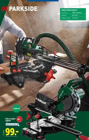 PARKSIDE Scie à onglet adiale
