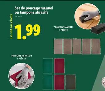 Set de ponçage manuel ou tampons abrasifs