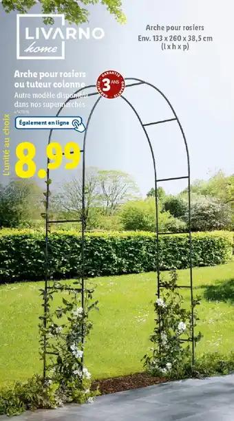 LIVARNO HOME Arche pour rosiers ou tuteur colonne