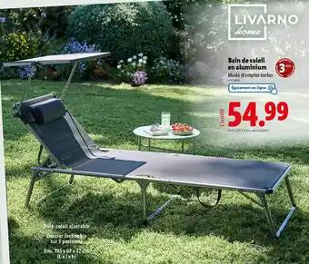 LIVARNO HOME Bain de soleil en aluminium
