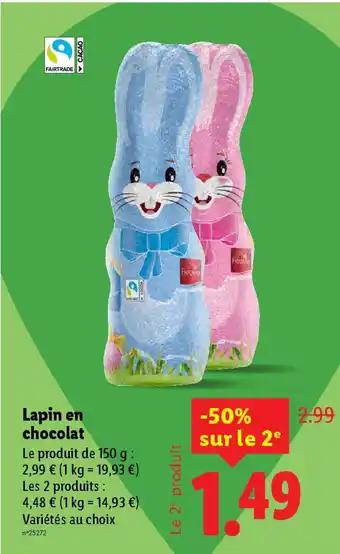 FAVORINA Lapin en chocolat 150 g