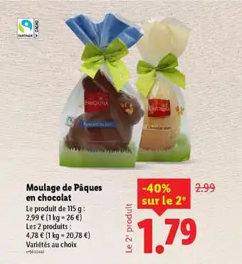 FAVORINA Moulage de Pâques en chocolat 115 g