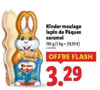 Kinder moulage lapin de Pâques caramel 110 g